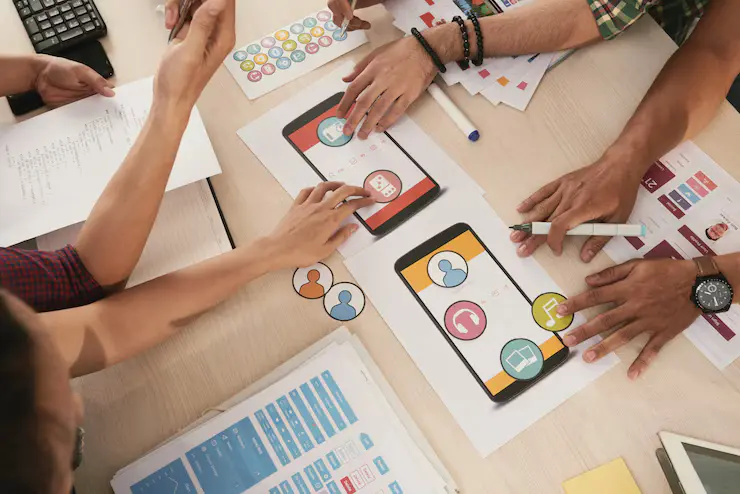 The Trello app divides each project into visual boards